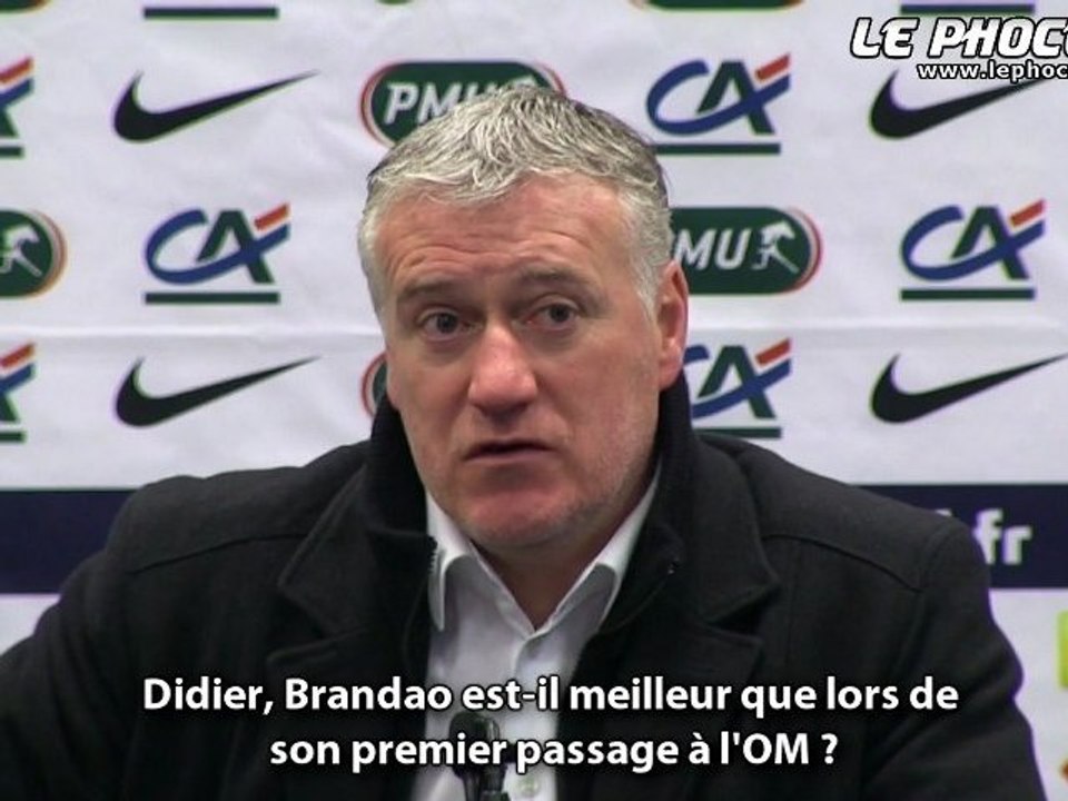 Deschamps : "Brandao s'est amélioré"