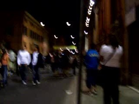 Buskers festival at night