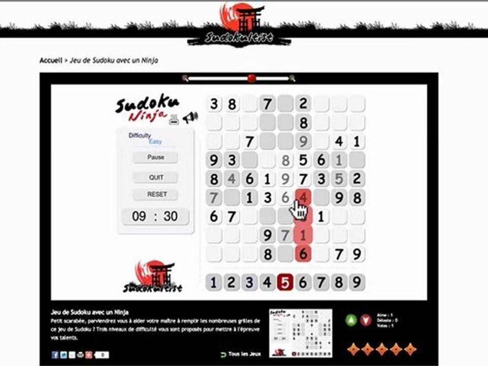 Jeu de Sudoku