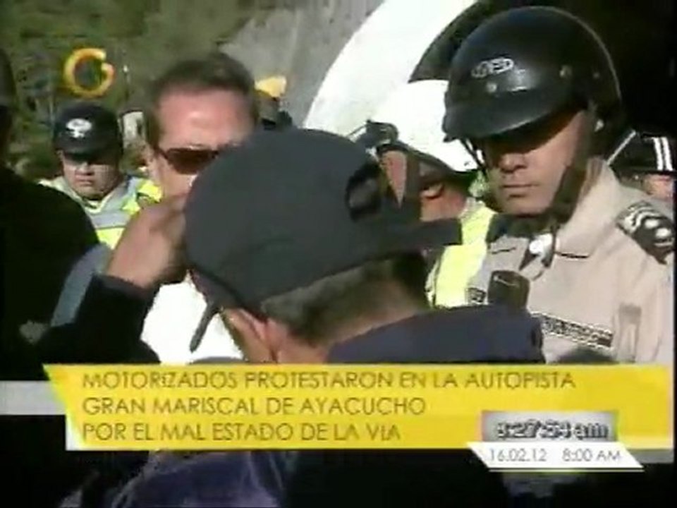 Protesta en la Autopista Caracas - Guarenas