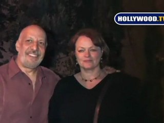 EXCLUSIVE: Erick Avari and Wife Leave "The Librarian" Cast Party.