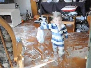 Family Home Destroyed By Kids With Flour