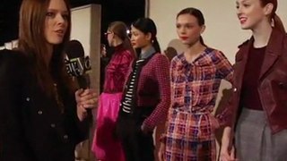 Backstage at J.Crew with Coco Rocha