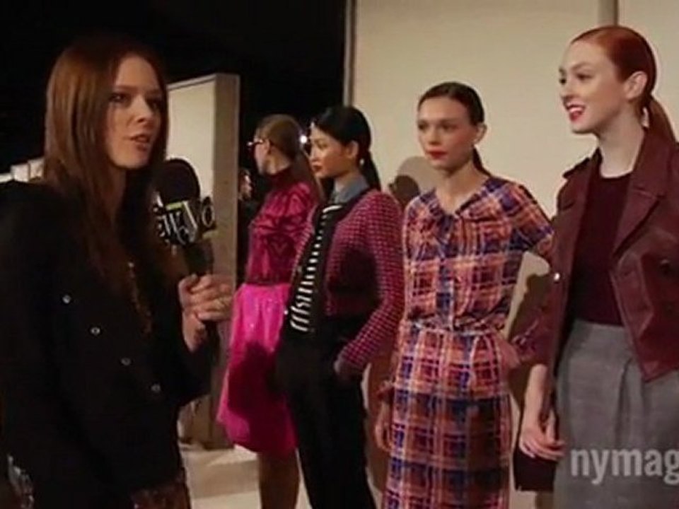 Backstage at J.Crew with Coco Rocha