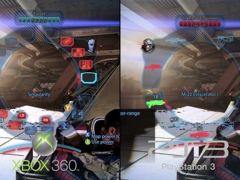 Mass Effect 3 Gameplay PS3 vs Xbox 360 comparison