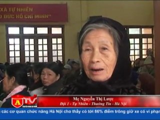 Báo ANTĐ trao tặng quà Tết ở Thường Tín