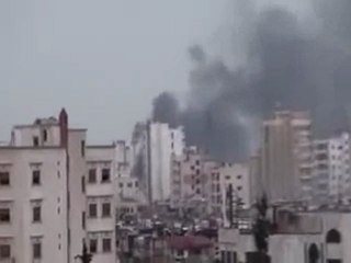 فري برس   حمص قصف على حي باباعمرو 16 2 2012