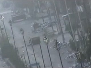 فري برس   الناشط ابو الزين يقوم برصد للمدرعة في العدوية 15 2 2012