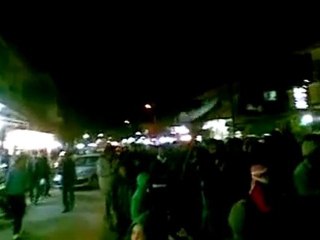 فري برس   مظاهرة مسائية لاحرارمدينة رأس العين العرب  15 2 2012