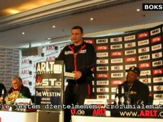 Dereck Chisora: "Sit down Vitali, we're not voting for president yet."