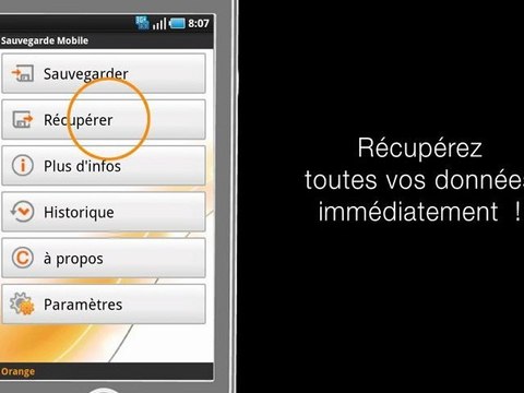 Découvrez l'application Sauvegarde Mobile