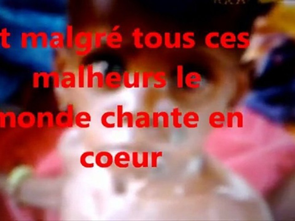 Mon film LE MONDE EST BEAU , LE MONDE EST GENTIL ....