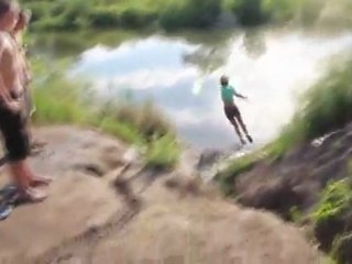 Girl Wrecks Hard On Bike Jump!