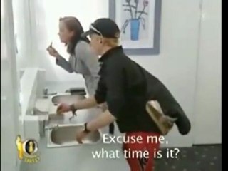 Funny bathroom mirror prank