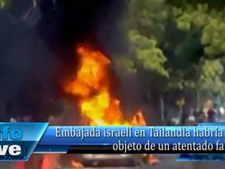 Embajada israelí en Tailandia habría sido objeto de un atentado fallido