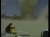 Tornado (Giant Dust Devil) Forming In The Middle Of Soccer Field !