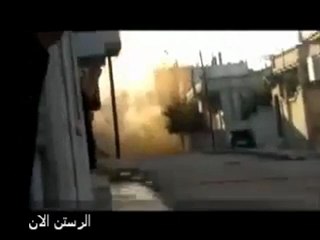 فري برس   حمص الرستن قدائف الهاون وهيا تسقط 15 2 2012