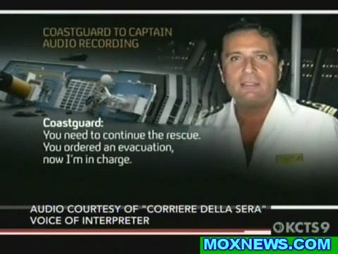 Audio Of Cruise Ship Captain Refusing Orders From Coast Guard To Get Back On Board!