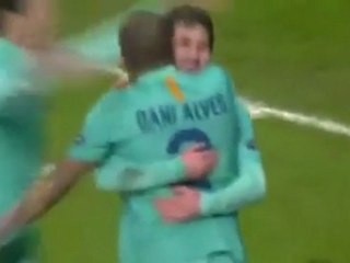 هدف برشلونة الثالث في ليفركوزن ميسي 14_2_2012 عصام الشوالي