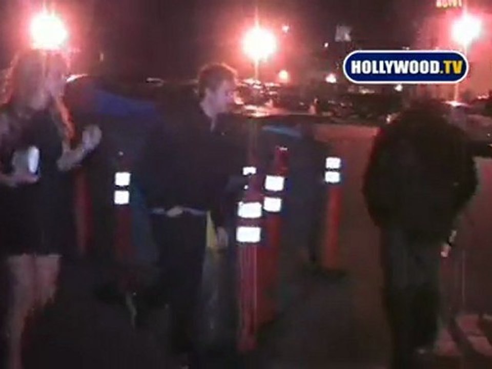 Pauly Shore And Lady Friend Leave Las Palmas Nightclub