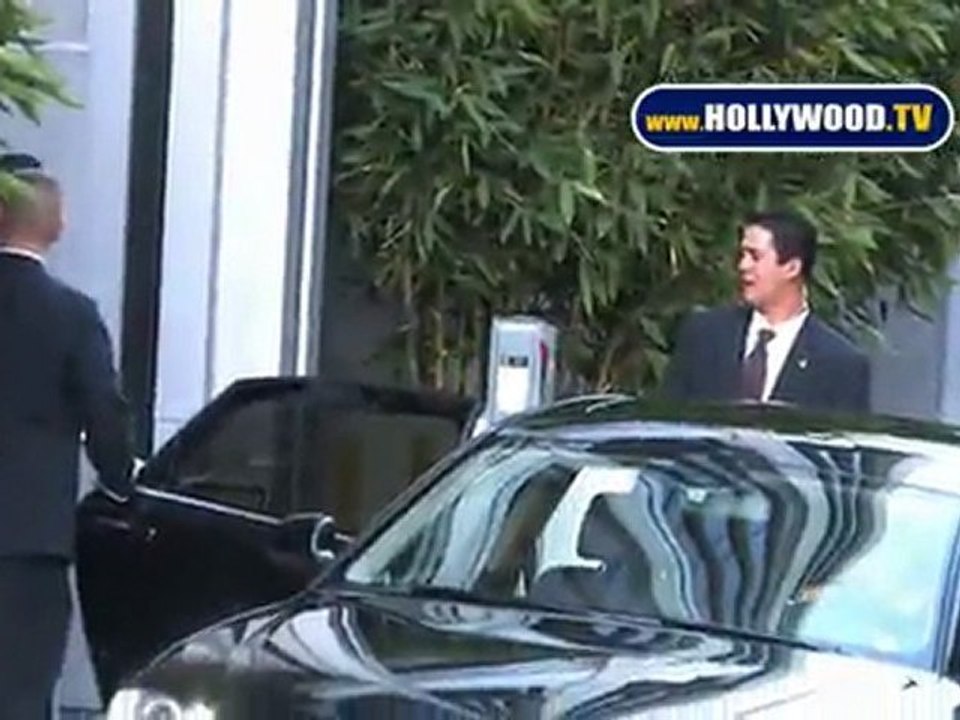 Larry King At CNN Building