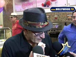 Charlie Sheen Talks to Media at Yogurt Shop