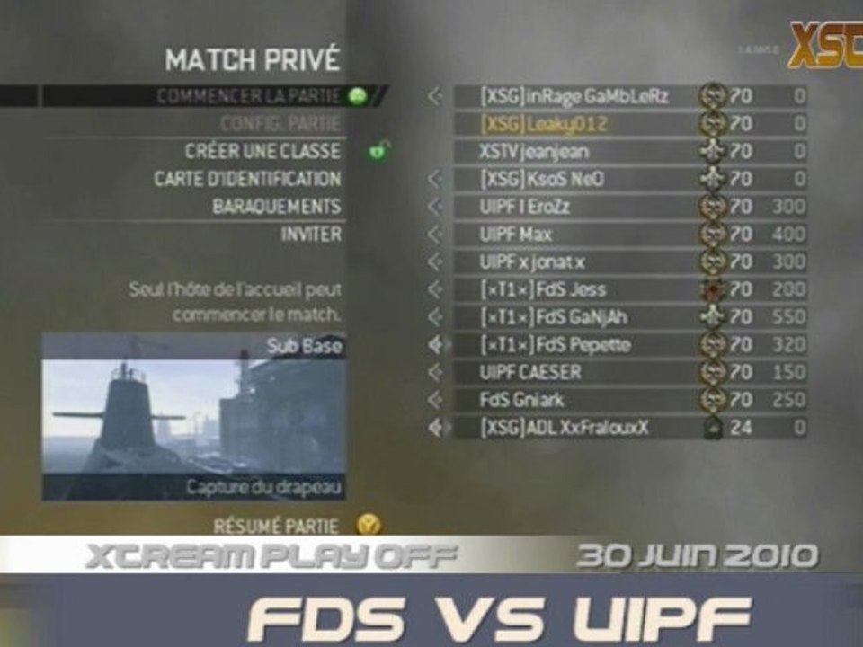 1/4 de Finale XSP, FdS VS UIPF : Partie 2/2
