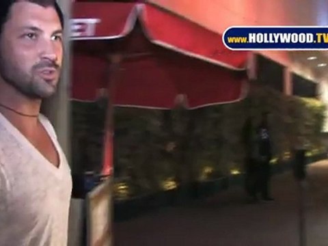 Maksim Chmerkovskiy And Driton 'Tony' Dovolani Spotted On IVAR Blvd