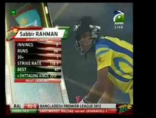 Dhaka Gladiators v Duronto Rajshahi 16-02-12 MATCH 14 (DR bat)