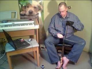 Minuet Bach on musical saw