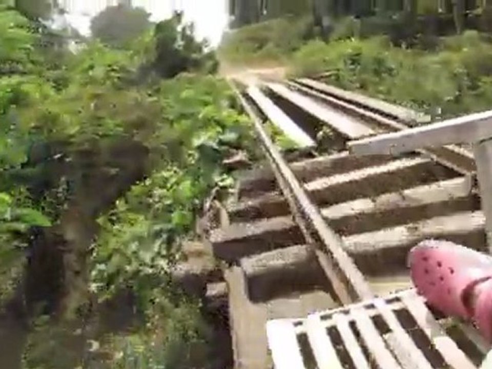 Bamboo train à fond la caisse