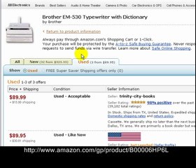 Brother EM-530 Typewriter with Dictionary