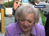 Betty White Signs Autographs At CNN Building