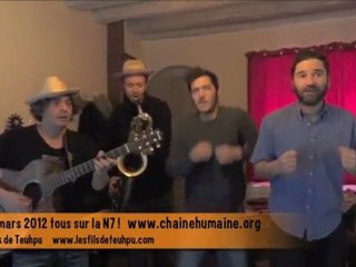 Les Fils de Teuhpu / Soutien chaîne humaine