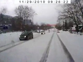 Crazy Driver Crashes Into Police