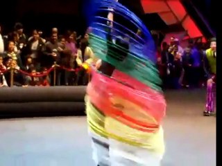 The amazing hula hoop girl!