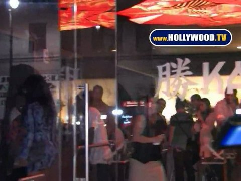 Kim Kardashian And LaLa Vazquez Dine At Katsuya Restaurant