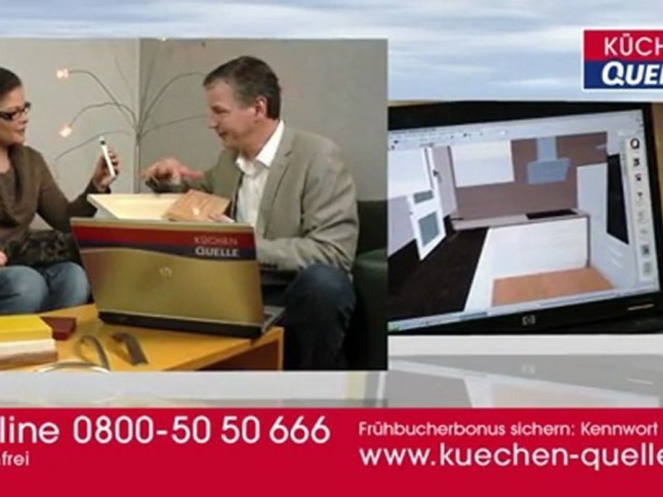 Küchen Quelle Werbespot 'Topmoderne Küche'