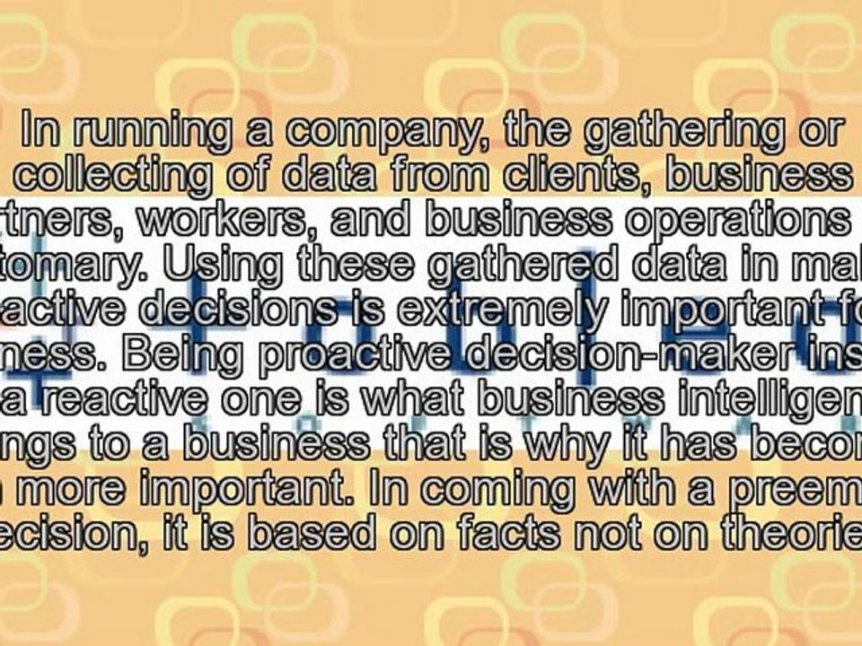 Technology and Business Intelligence, Helping Businesses Succeed