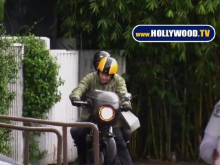 Halle Berry Tempts Fate With Motorcycle Riding in the Rain