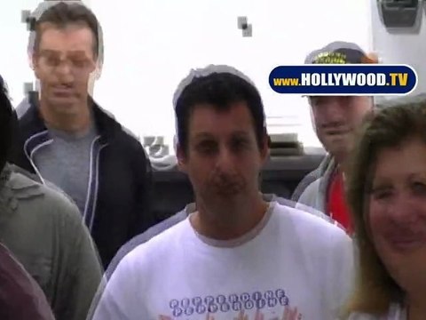 Adam Sandler & Tim Meadows On The Set Of Jack And Jill