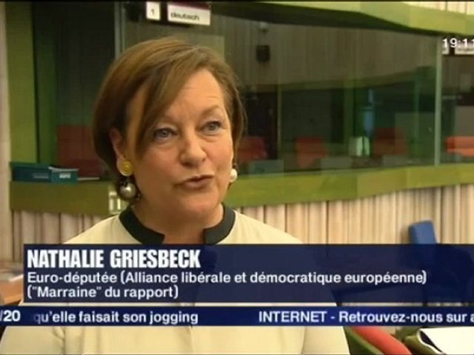 Nathalie Griesbeck, le rapport qui défend Strasbourg sur France3 Alsace - 140212