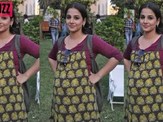 Vidya Balan with Ichcha Aka Tina Dutta on the Sets of Uttaran