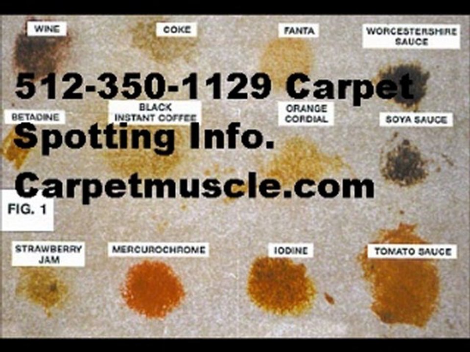 Free online carpet spotting and stain removal info Austin.3