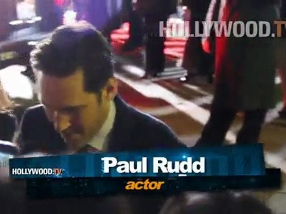 Jennifer Aniston, Justin Theroux, Paul Rudd at "Wanderlust" movie premiere