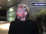 Elliott Mintz Sports Scary Mask at Paris Hilton's Halloween Party