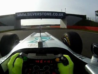 MERCEDES AMG PETRONAS  F1 W03 Silverstone Shakedown 02/2012