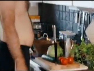 A manly way to make a sallad!