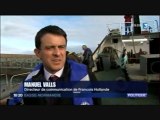 Manuel Valls à Cherbourg avec Bernard Cazeneuve