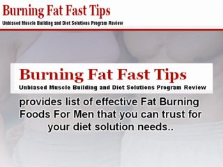 Effective Fat Burning Foods For Men